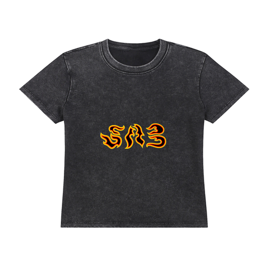 SABfashionwear, Vintage Wash Drop Shoulder T-shirt, for women.